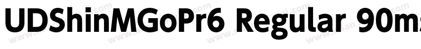 UDShinMGoPr6 Regular 90ms RKSJ H字体转换
